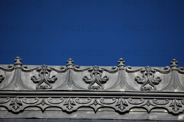 France, ile de france, paris 7e arrondissement, 14 rue vaneau, maison de 1835 neo renaissance, philibert delorme, architecture, decor, renovation, galerie de faitage, ornementation, decoration. 
Date : 2011-2012