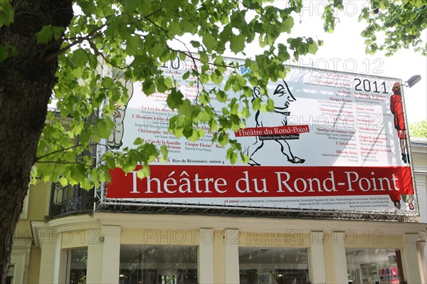 France, ile de france, paris 8e arrondissement, 2bis Avenue Franklin Delano Roosevelt, theatre du rond point, madeleine renaud et jean louis barrault, champs elysees

Date : 2011-2012