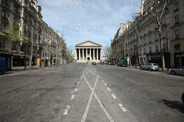 France, ile de france, paris, 8e arrondissement, madeleine, eglise au bout de la rue royale

Date : 2011-2012