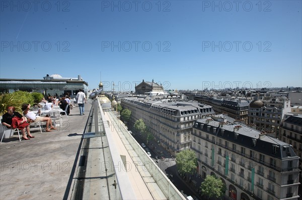 France, ile de france, paris, 9e arrondissement, boulevard haussmann, printemps, grand magasin, terrasse panoramique, restaurant deli cieux

Date : 2011-2012