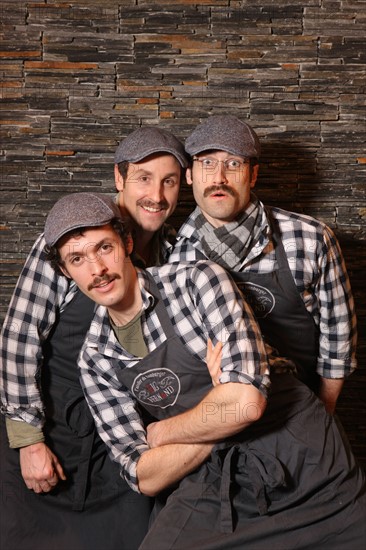 Les 3 fondateurs des restaurants Big Fernand