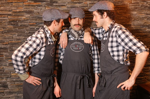 Les 3 fondateurs des restaurants Big Fernand