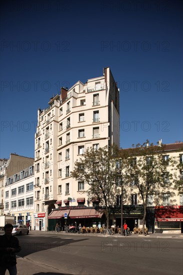 France, ile de france, paris 10e arrondissement, 225 rue lafayette, hauts inattendus, elevation, immeuble, louis blanc

Date : 2011-2012