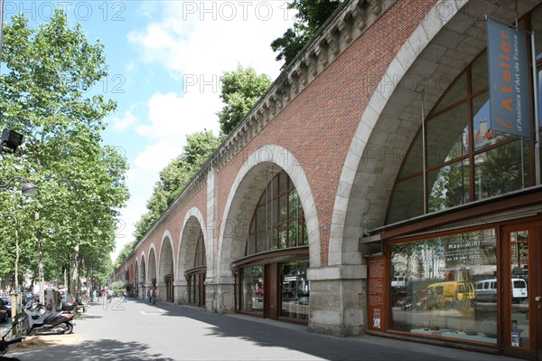 France, ile de france, paris, 12e arrondissement, viaduc des arts, avenue daumesnil

Date : 2011-2012