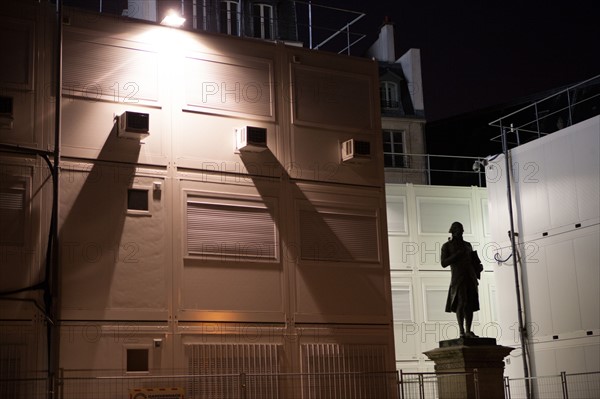 france, ile de france, paris,6e arrondissement, quai de conti, condorcet, james bond, nuit, matin,