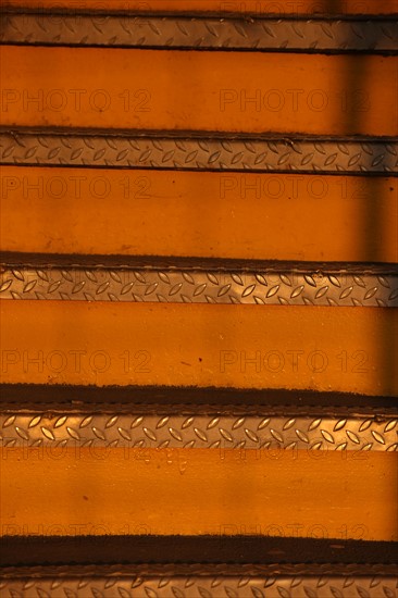 France, ile de france, paris 7e arrondissement, tour eiffel, vue depuis le 2e etage, detail escalier,