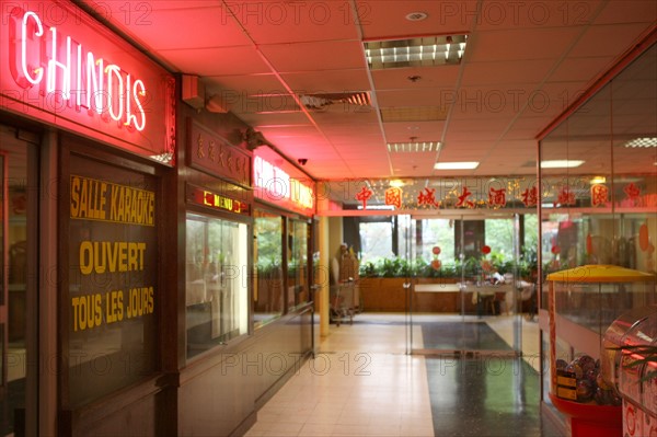 France, ile de france, paris, 13e arrondissement, sous la dalle des olympiades, centre commercial oslo, chinatown,


Date : 2011-2012