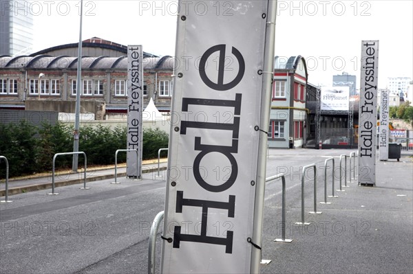 France, ile de france, paris, 13e arrondissement , 55 boulevard vincent auriol, entree de la halle freyssinet,


Date : 2011-2012