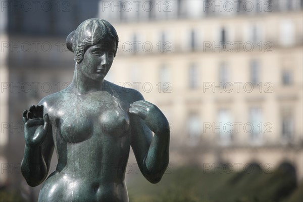 France, ile de france, paris 1er arrondissement, jardin des tuileries, statue d'aristide maillol, sculpture, art, parc, venus,