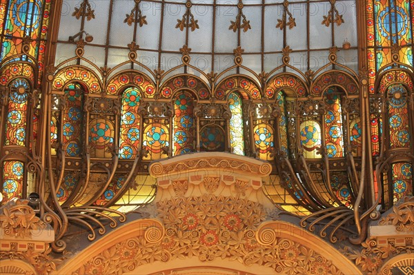 Great dome of Galeries Lafayette in Paris