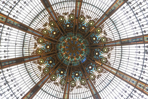 Great dome of Galeries Lafayette in Paris