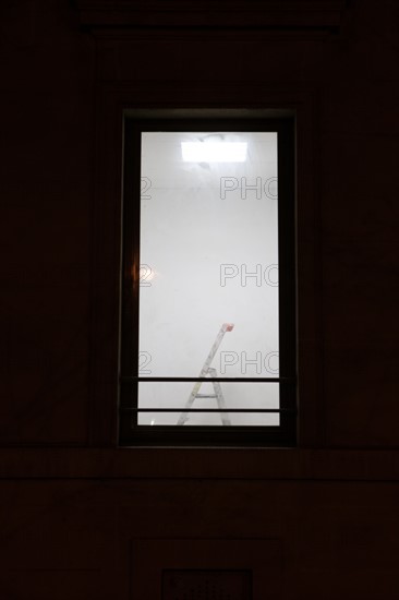 france, ile de france, paris, 5e arrondissement, boulevard saint michel, detail, nuit, matin