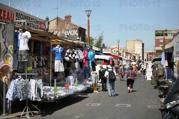 France, ile de france, paris, 18e arrondissement, porte de clignancourt, marche aux puces de saint ouen,