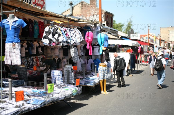 France, ile de france, paris, 18e arrondissement, porte de clignancourt, marche aux puces de saint ouen,