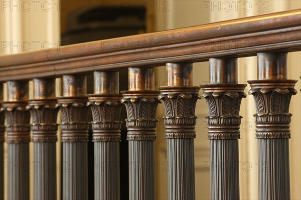 France, ile de france, paris 9e, 9 rue drouot, mairie du 9e arrondissement, hotel d'augny, grand escalier, detail balustrade, palmettes,


Date : Ete 2012