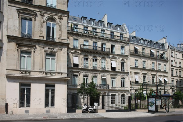 France, ile de france, paris 9e arrondissement, 32-34 rue de chateaudun, immeuble neo renaissance, restaure, detail facade sur rue, decor,


Date : Ete 2012