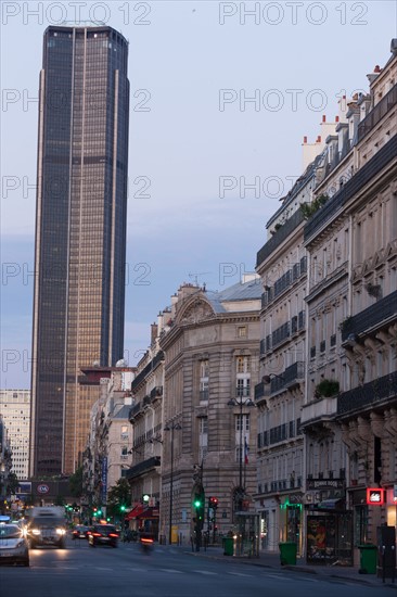 France, Region Ile de France, Paris 6e arrondissement, rue de Rennes, Tour Montparnasse, metro saint sulpice,