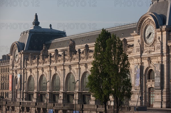 France, Region Ile de France, Paris 7e arrondissement, quai Anatole France, musee d'Orsay, depuis la passerelle de Solferino