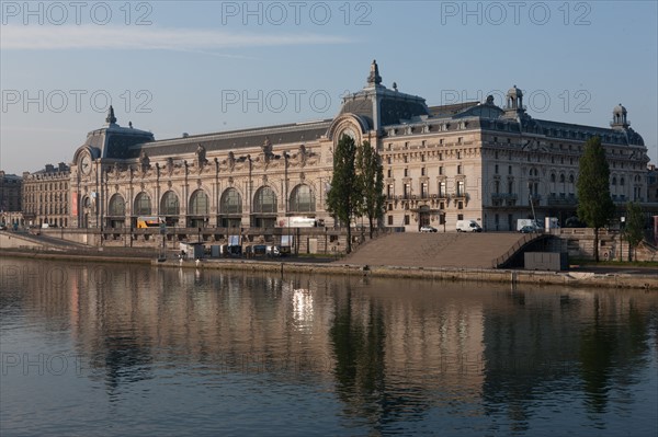 France, Region Ile de France, Paris 7e arrondissement, quai Anatole France, musee d'Orsay, depuis la passerelle de Solferino