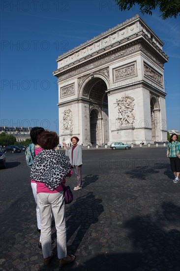 France, Region Ile de France, Paris 8e arrondissement, place Charles de Gaulle, place de l'Etoile, Arc de Triomphe, tombe du soldat inconnu,