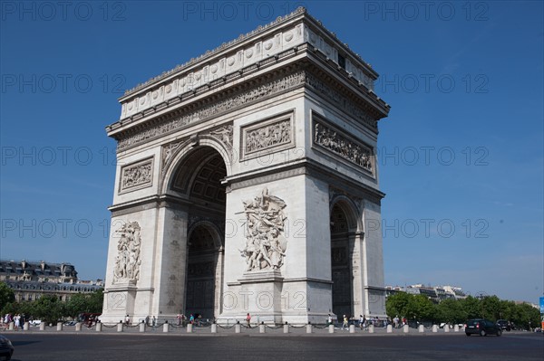 France, Region Ile de France, Paris 8e arrondissement, place Charles de Gaulle, place de l'Etoile, Arc de Triomphe,