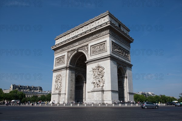 France, Region Ile de France, Paris 8e arrondissement, place Charles de Gaulle, place de l'Etoile, Arc de Triomphe,