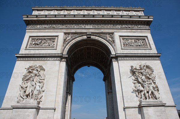 France, Region Ile de France, Paris 8e arrondissement, place Charles de Gaulle, place de l'Etoile, Arc de Triomphe,