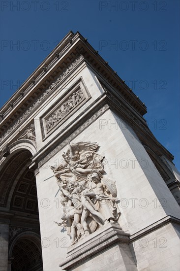 France, Region Ile de France, Paris 8e arrondissement, place Charles de Gaulle, place de l'Etoile, Arc de Triomphe,