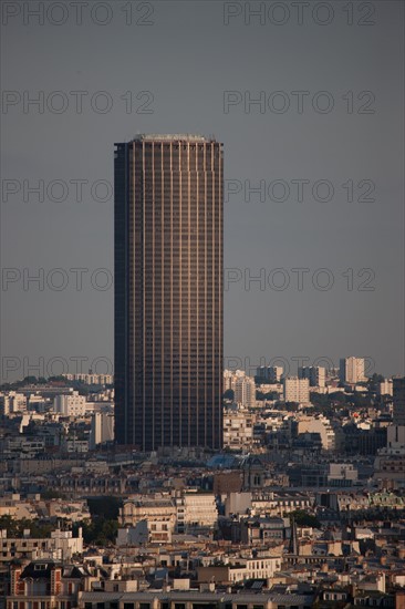 France, Region Ile de France, Paris 8e arrondissement, place Charles de Gaulle, place de l'Etoile, au sommet de l'Arc de Triomphe, panorama,