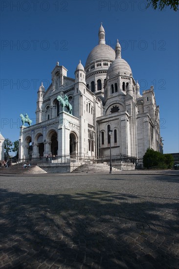 France, Region Ile de France, Paris, 18e arrondissement, Montmartre, basilique du Sacre Coeur,