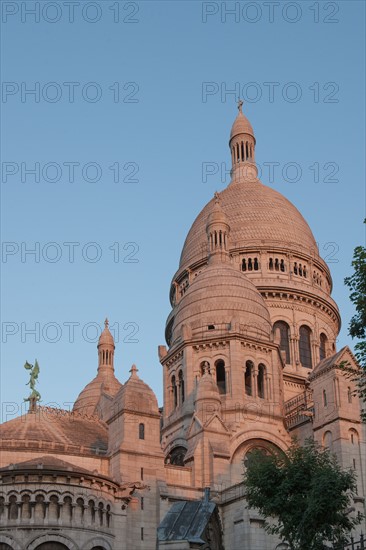 France, Region Ile de France, Paris 18e arrondissement, Montmartre, basilique du Sacre Coeur,