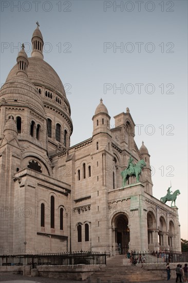 France, Region Ile de France, Paris 18e arrondissement, Montmartre, basilique du Sacre Coeur,