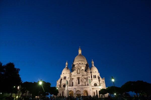 France, Region Ile de France, Paris 18e arrondissement, Montmartre, basilique du Sacre Coeur,