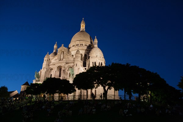 France, Region Ile de France, Paris 18e arrondissement, Montmartre, basilique du Sacre Coeur,