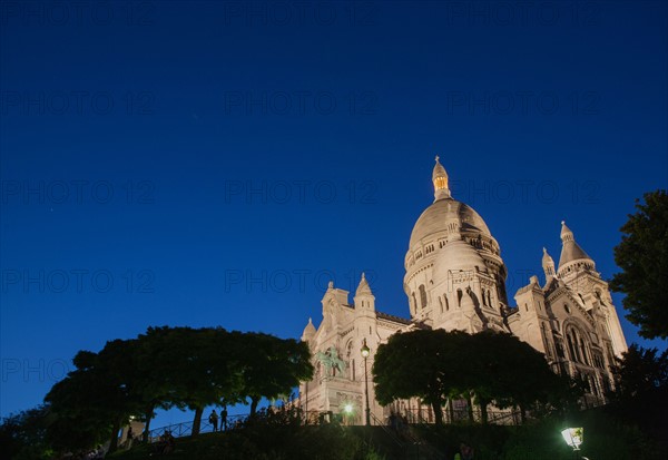 France, Region Ile de France, Paris 18e arrondissement, Montmartre, basilique du Sacre Coeur,