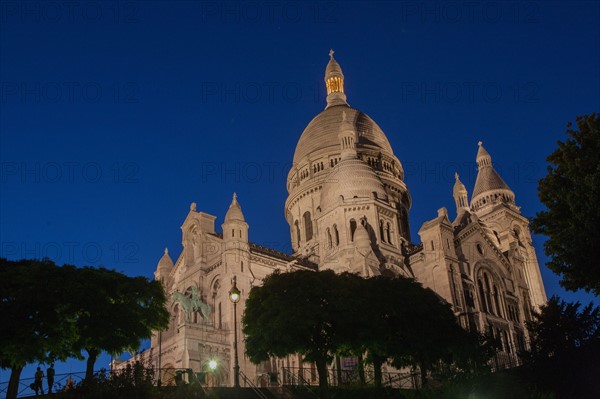 France, Region Ile de France, Paris 18e arrondissement, Montmartre, basilique du Sacre Coeur,