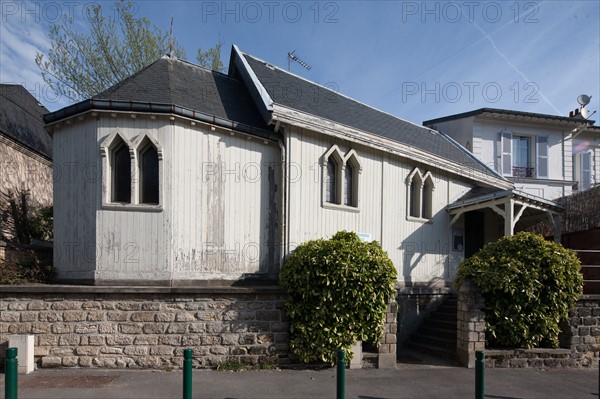 France, Region Ile de France, Hauts de Seine, Ville d'Avray, 41 avenue Balzac, religion, temple de l'eglise reformee,