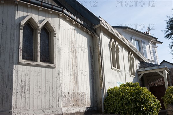 France, Region Ile de France, Hauts de Seine, Ville d'Avray, 41 avenue Balzac, religion, temple de l'eglise reformee,