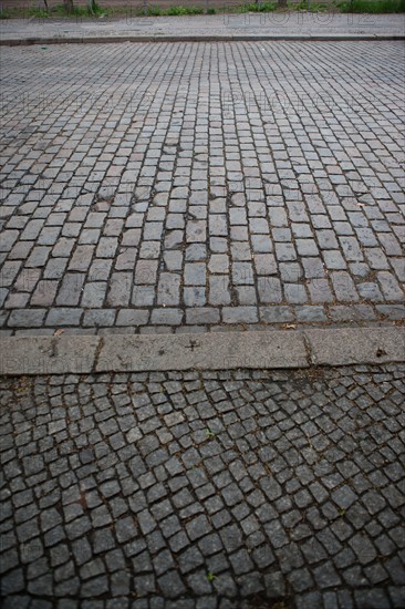 Allemagne (Germany), Berlin, Prenzlauer Berg, signes de ville, rue pavee