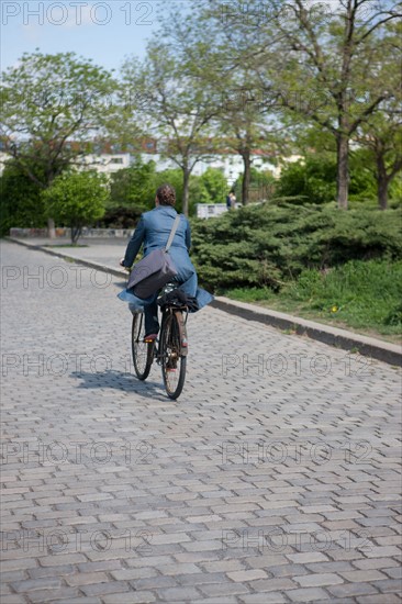 Allemagne (Germany), Berlin, Prenzlauer Berg, Mauer Park, vestiges du Mur de Berlin, jardin public,