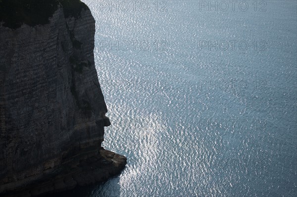 France, region Haute Normandie, Seine Maritime, pays des hautes falaises, Etretat, falaise d'aval,