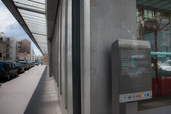 France, Ile de France, Hauts-de-Seine, ville de Clichy-la-Garenne, maison du peuple, rue Martisseau,
Mention obligatoire : CRT PIdF