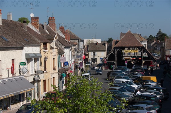 France, Ile de France, Essonne, Milly-la-Foret, halle du marche
Mention obligatoire : CRT PIdF