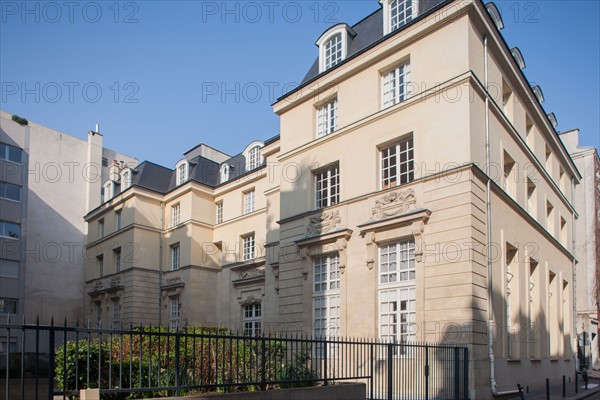 France, Ile de France, Paris 11e arrondissement, 51-53 rue de Charonne, Hotel de Mortagne, manufacture de velours Gaspard Gregoire,