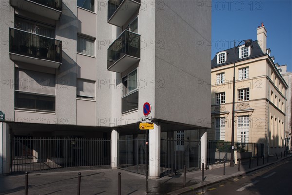 France, Ile de France, Paris 11e arrondissement, 51-53 rue de Charonne, Hotel de Mortagne, manufacture de velours Gaspard Gregoire,