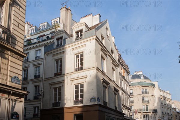 France, Ile de France, Paris 4e arrondissement, 61 rue du Temple, ancienne maison ayant servi de synagogue sous Napoleon 1er,