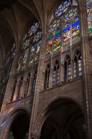 France, Ile de France, Seine Saint Denis, basilique de Saint-Denis, necropole des rois de France, choeur,