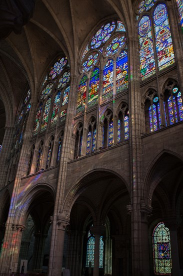 France, Ile de France, Seine Saint Denis, basilique de Saint-Denis, necropole des rois de France, choeur,