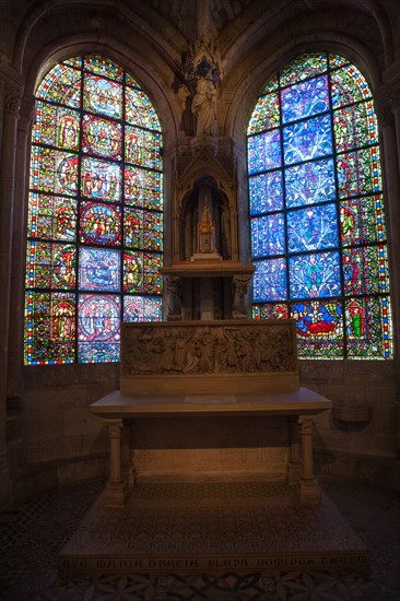 France, Ile de France, Seine Saint Denis, basilique de Saint-Denis, necropole des rois de France, choeur,