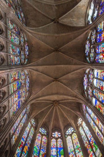 France, Ile de France, Seine Saint Denis, basilique de Saint-Denis, necropole des rois de France, choeur,